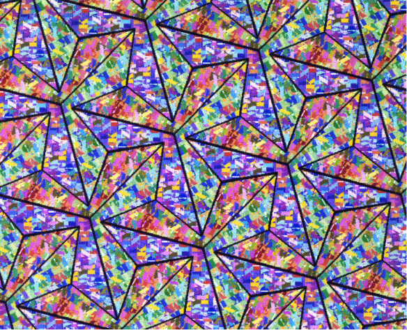 Étoiles colorées