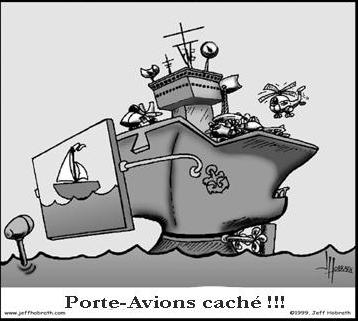 Porte-avions cach&eacute;